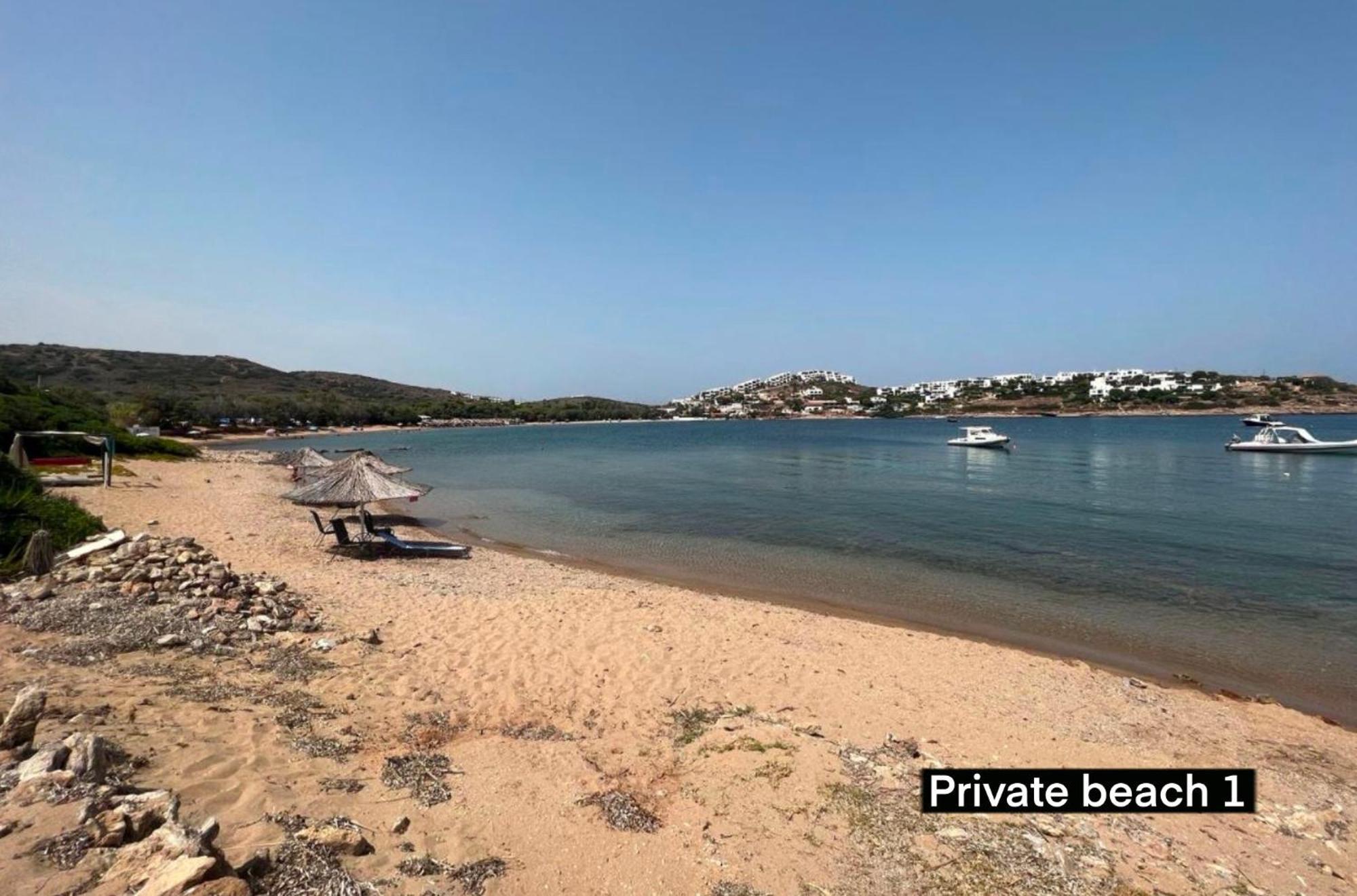 Sounio - Waterfront Luxury Spa Villa Pounta Zeza 170 Sqm On Private Beach Sounion Eksteriør billede