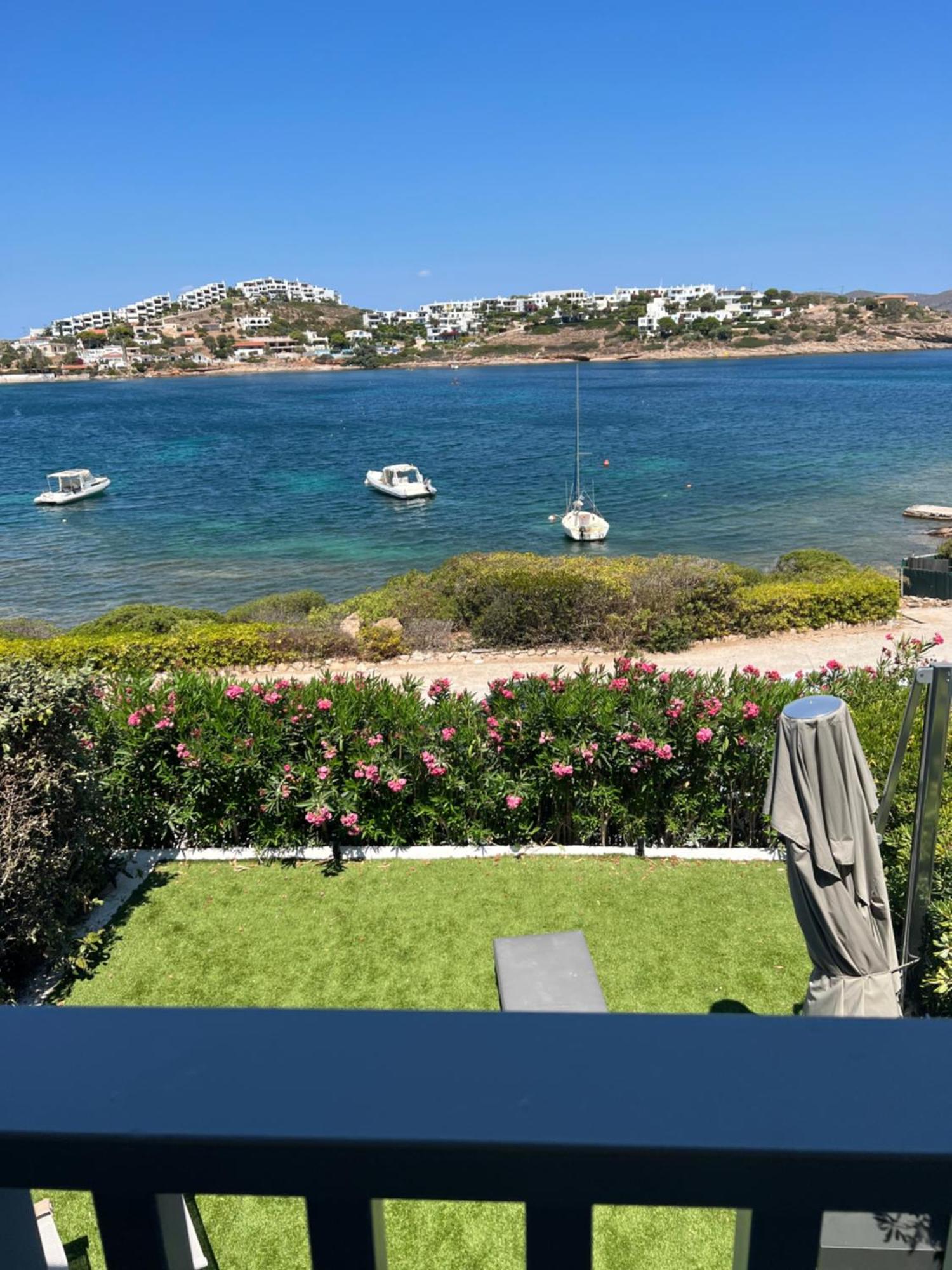 Sounio - Waterfront Luxury Spa Villa Pounta Zeza 170 Sqm On Private Beach Sounion Eksteriør billede