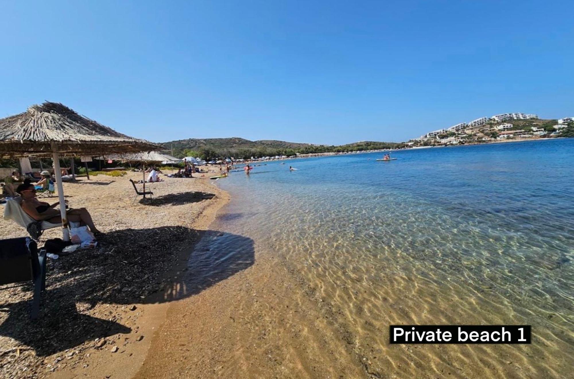 Sounio - Waterfront Luxury Spa Villa Pounta Zeza 170 Sqm On Private Beach Sounion Eksteriør billede