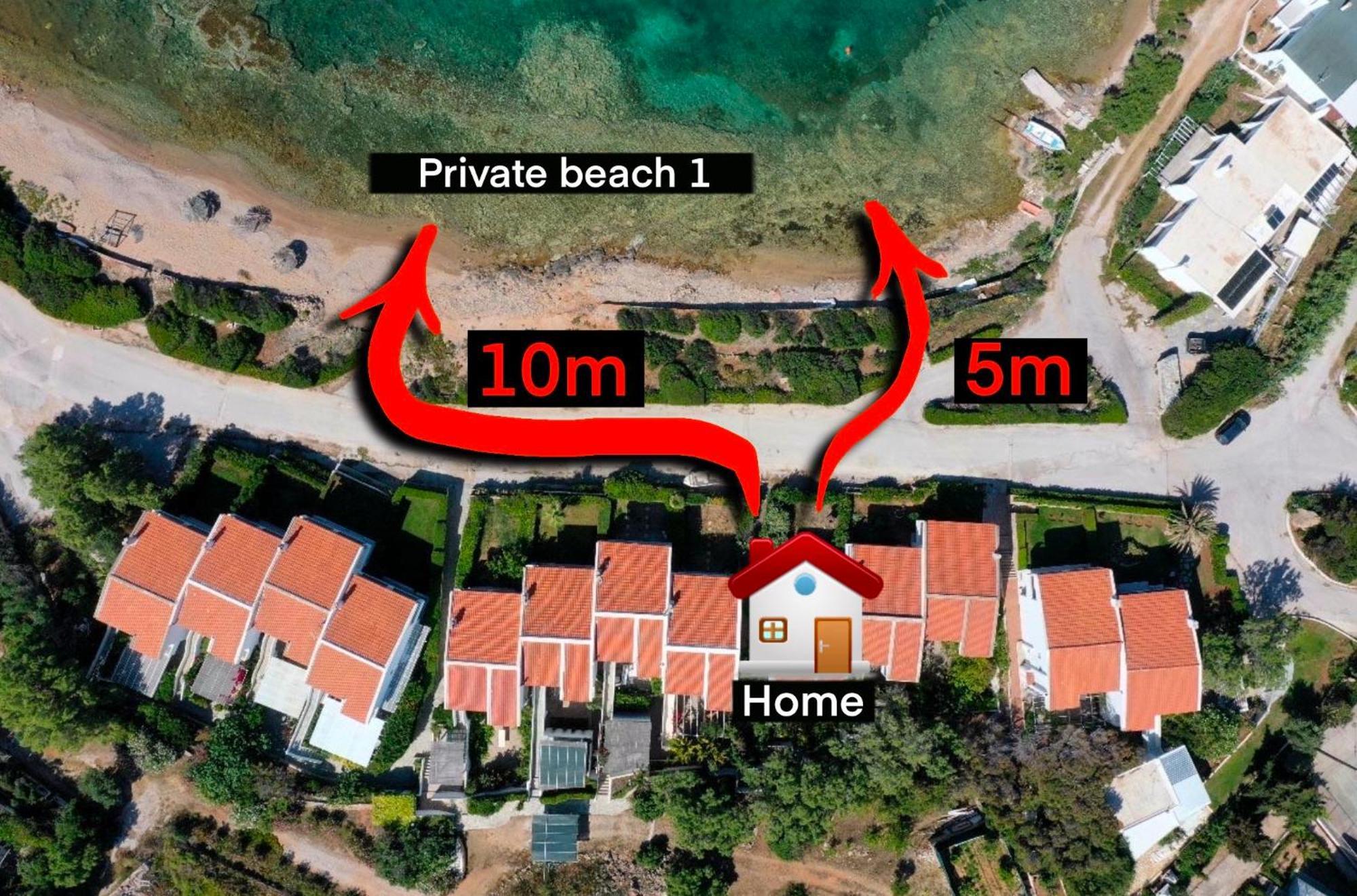 Sounio - Waterfront Luxury Spa Villa Pounta Zeza 170 Sqm On Private Beach Sounion Eksteriør billede